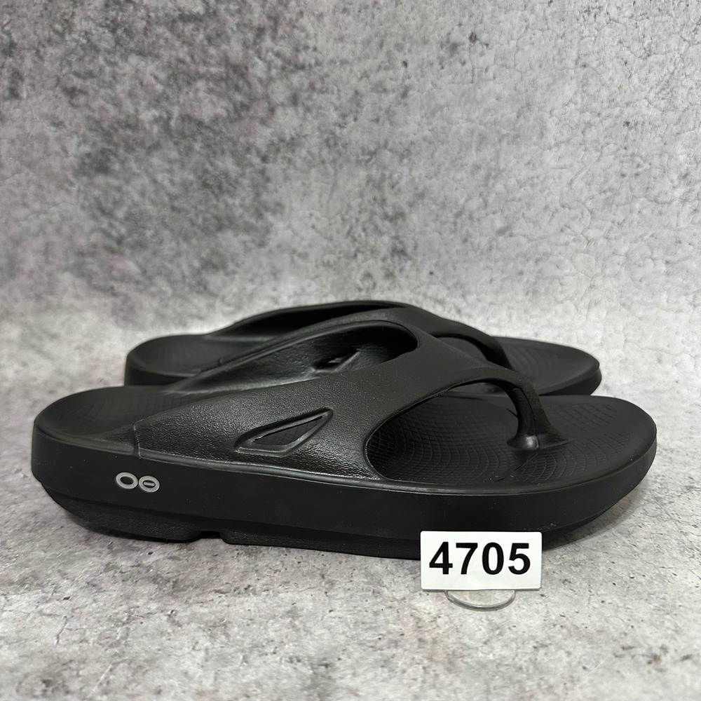 OOFOS OOriginal Sandals Womens Size 9 Black Recovery Thong Flip Flops Comfort